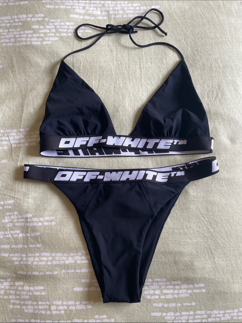 Off-White black bikini size 40